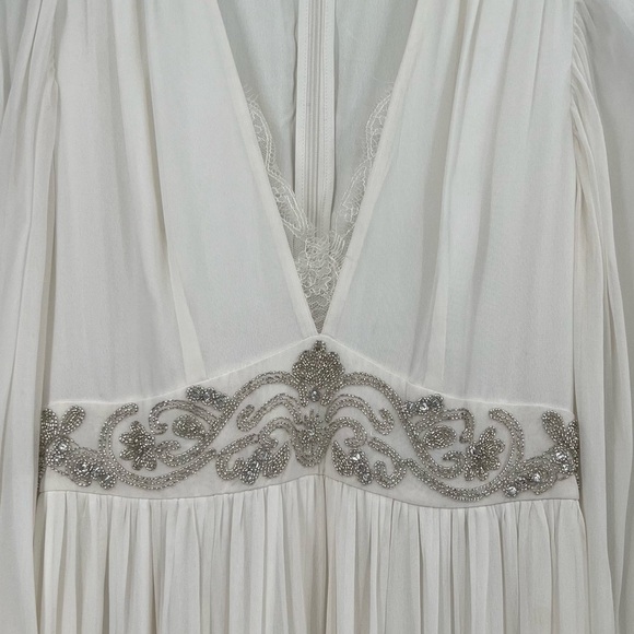 French Connection Cari Wedding Dress Style 71JOI SUMMER WHITE PF CARI LS MAXI - Picture 11 of 12